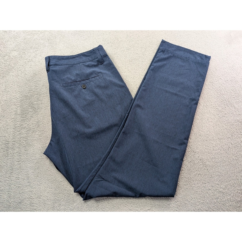 TravisMathew Mens Golf Pants 36x32 Heather Navy Blue Stretch Performance Pants